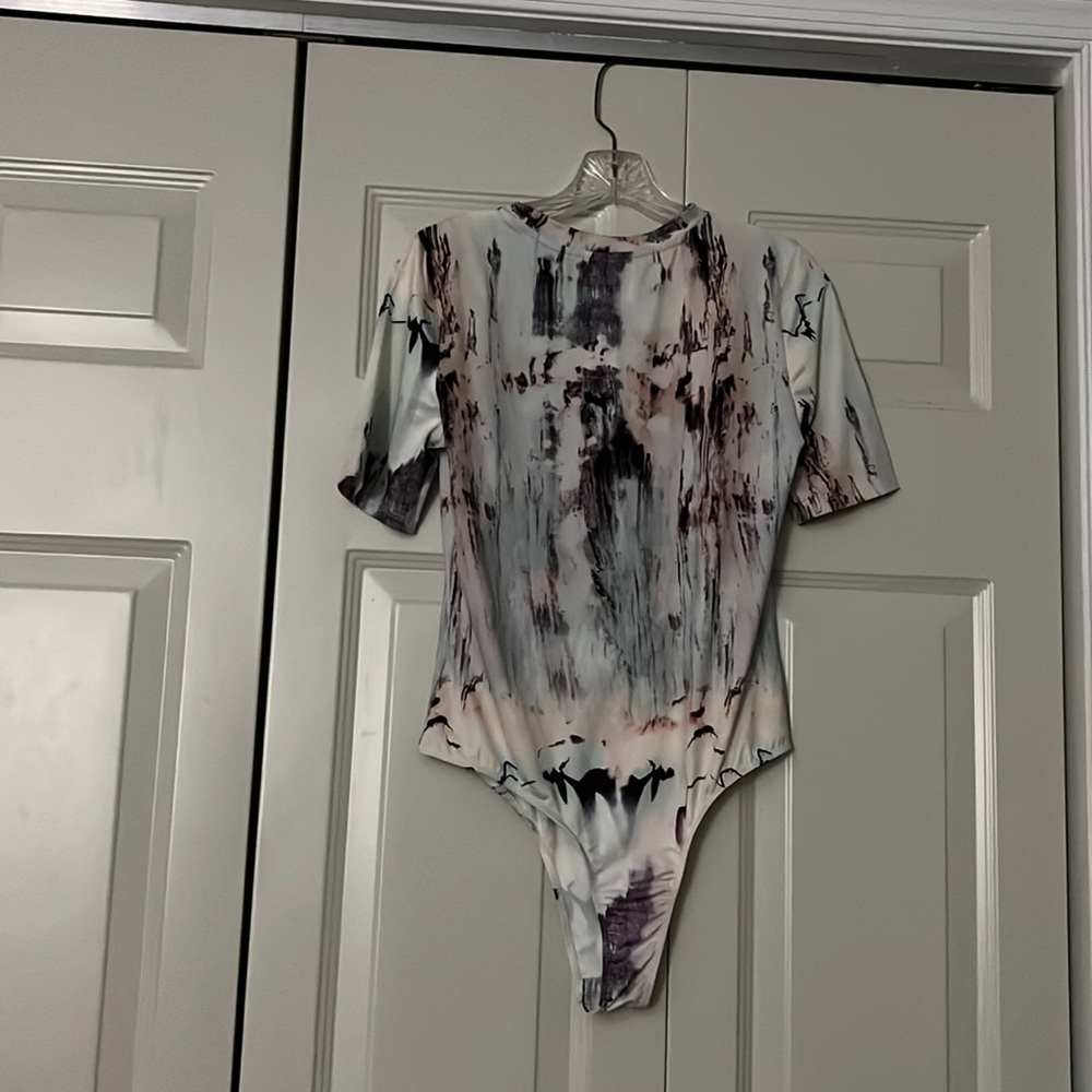 Tie dye Shein short sleeve body suit